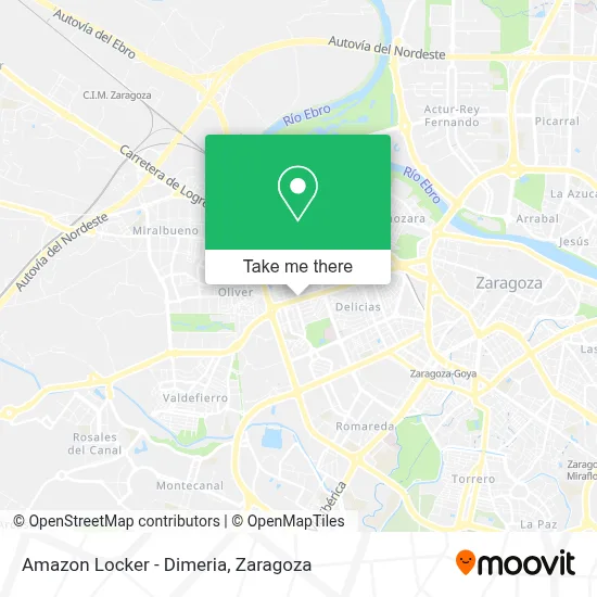 Amazon Locker - Dimeria map