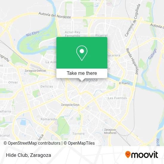 Hide Club map
