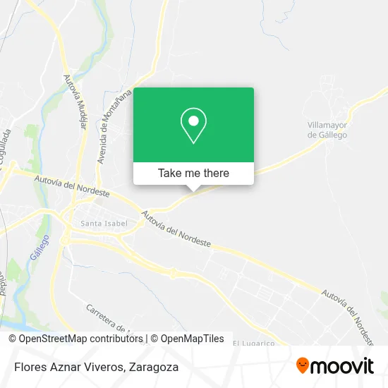 Flores Aznar Viveros map