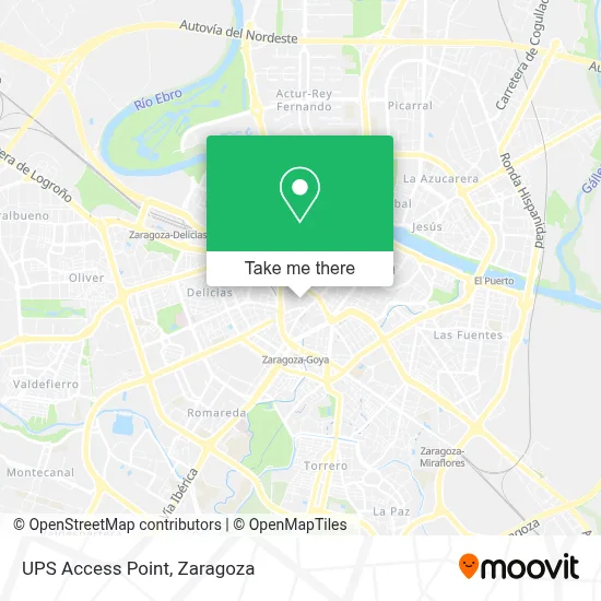 Ups Access Point map