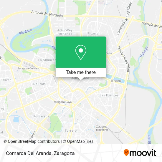 Comarca Del Aranda map