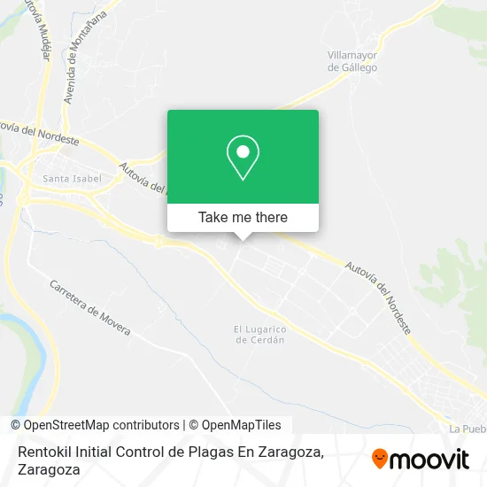Rentokil Initial Control de Plagas En Zaragoza map