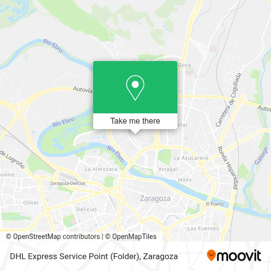 DHL Express Service Point (Folder) map