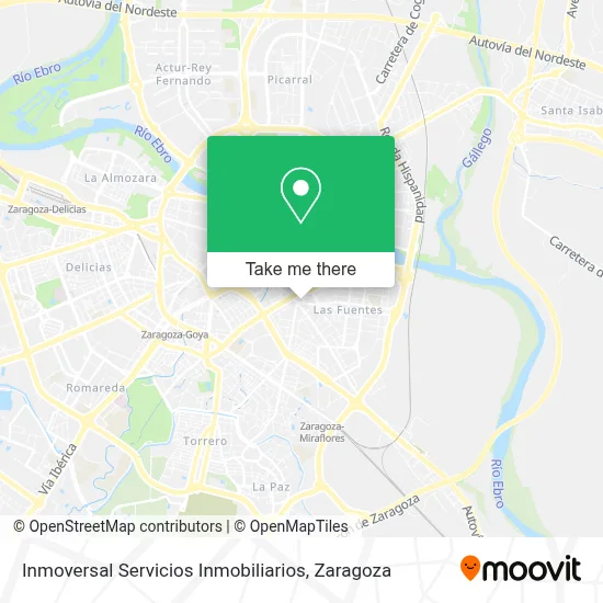 Inmoversal Servicios Inmobiliarios map