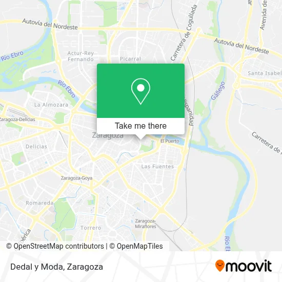 Dedal y Moda map