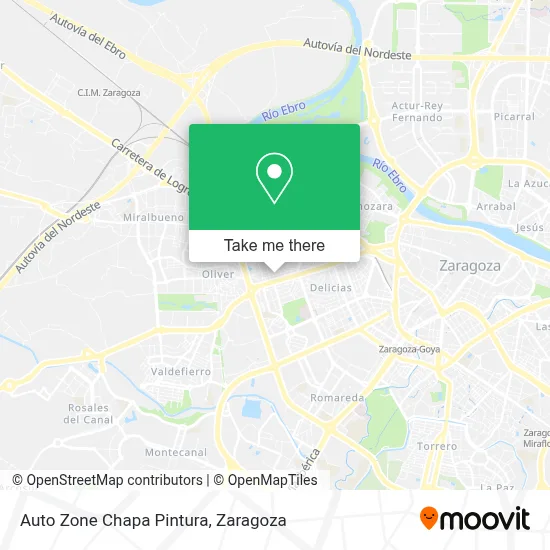 Auto Zone Chapa Pintura map