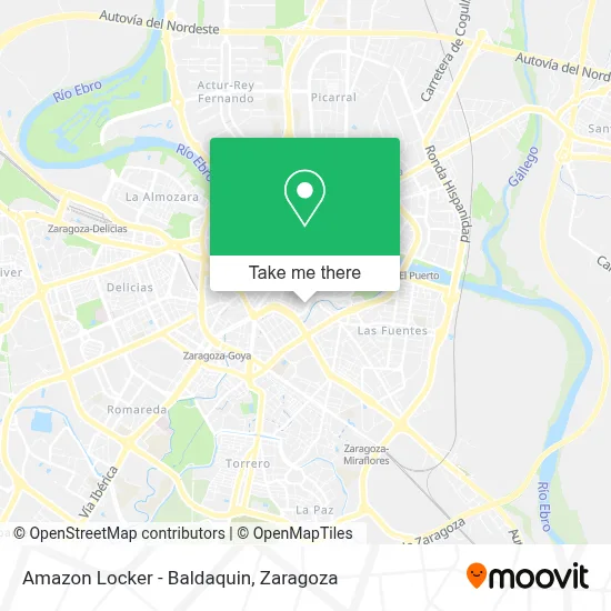 Amazon Locker - Baldaquin map