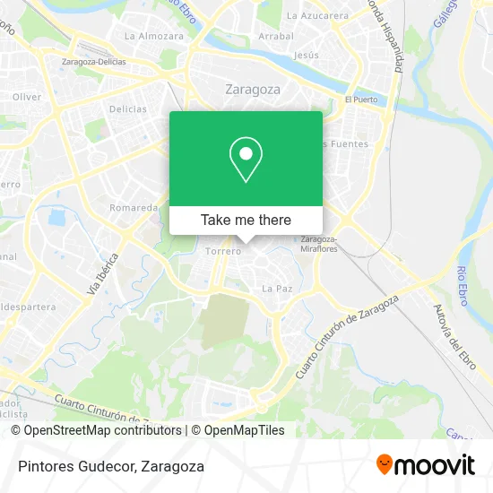 Pintores Gudecor map