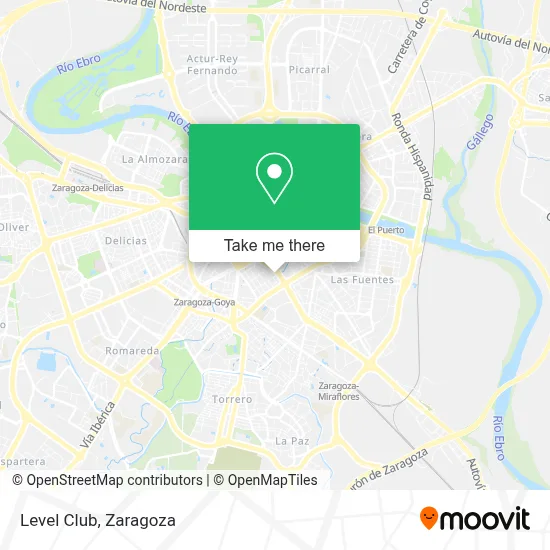 Level Club map