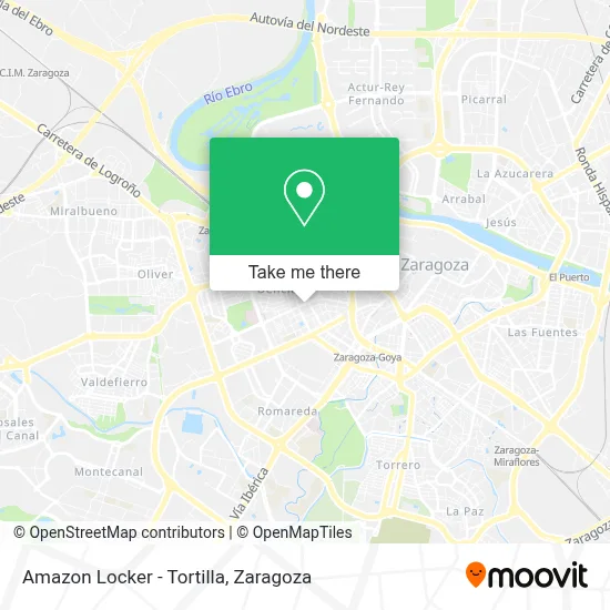 Amazon Locker - Tortilla map