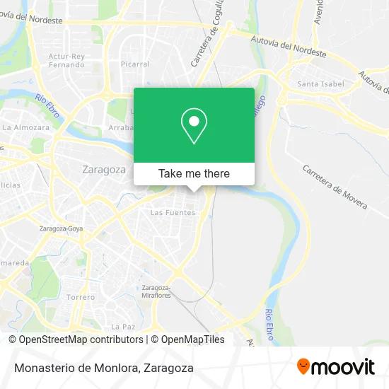 Monasterio de Monlora map