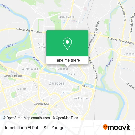 Inmobiliaria El Rabal S.L map