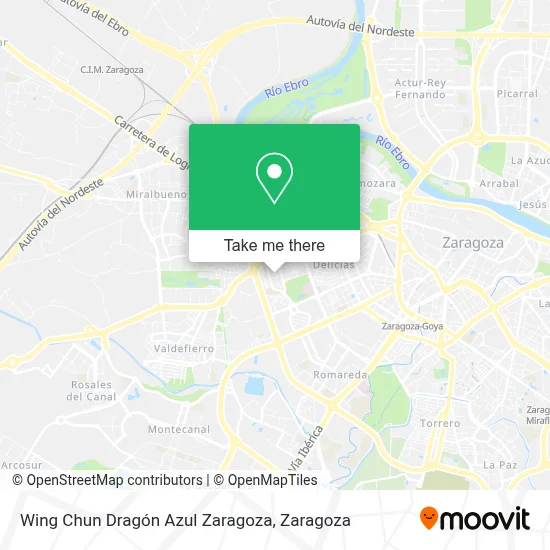 Wing Chun Dragón Azul Zaragoza map