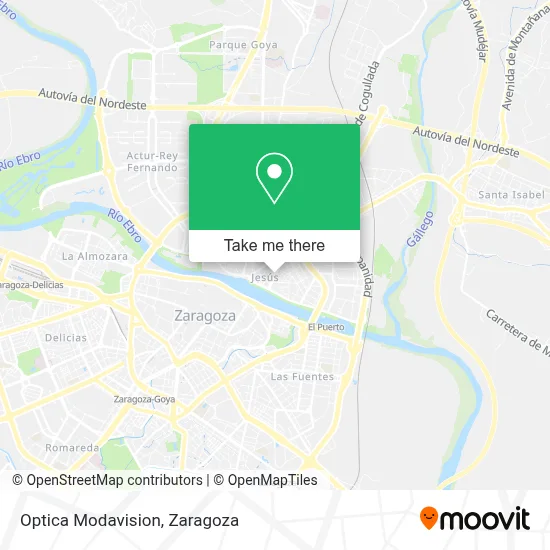 Optica Modavision map