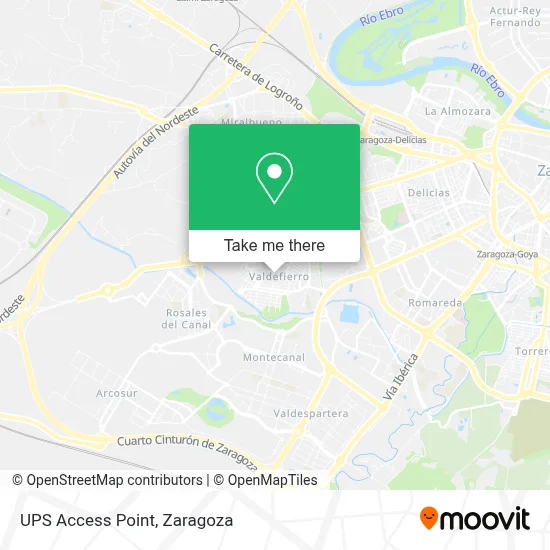 Ups Access Point map