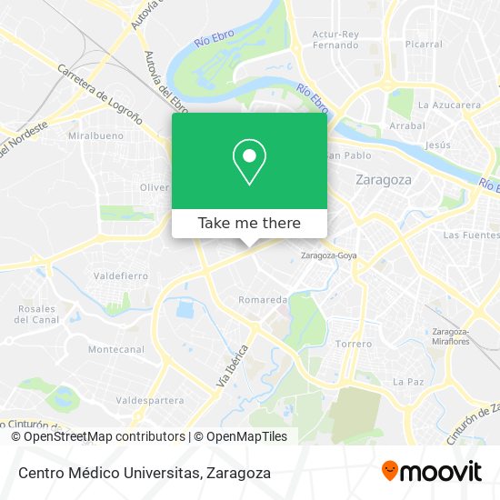 Centro Médico Universitas map