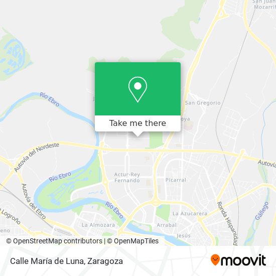 mapa Calle María de Luna