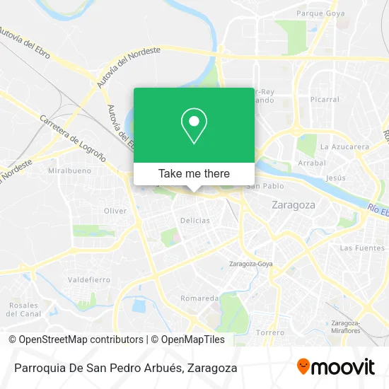 Parroquia De San Pedro Arbués map