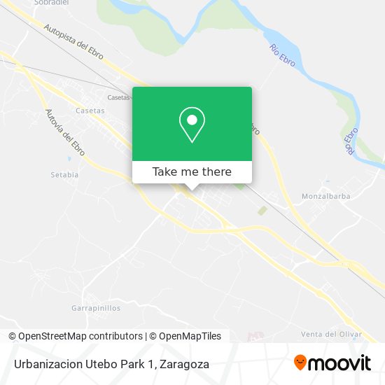 Urbanizacion Utebo Park 1 map