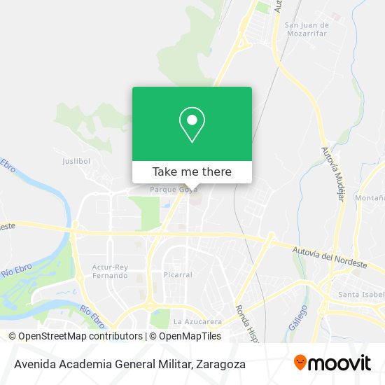 mapa Avenida Academia General Militar