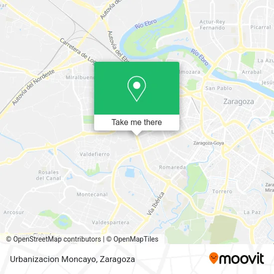 Urbanizacion Moncayo map