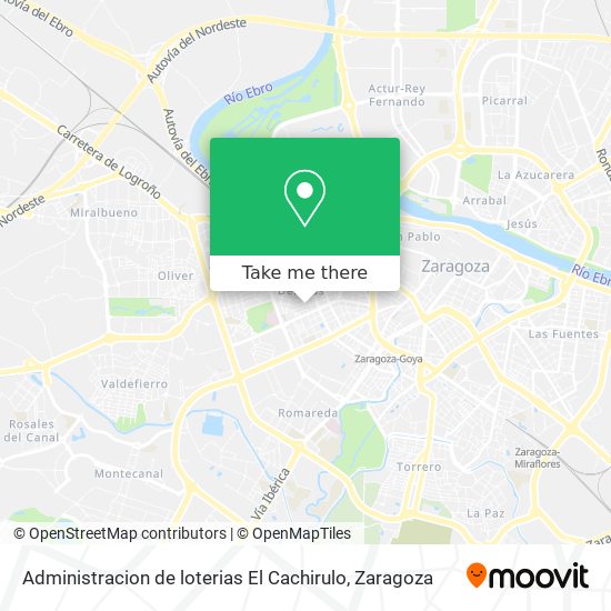 Administracion de loterias El Cachirulo map