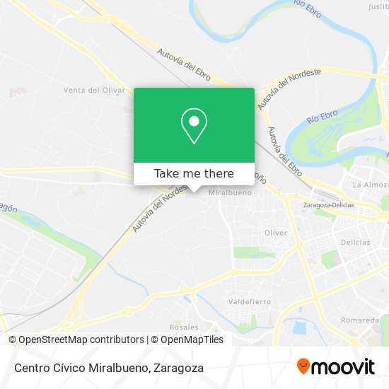 Centro Cívico Miralbueno map