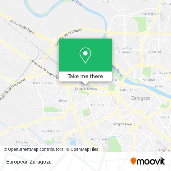 Europcar map