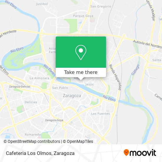 Cafeteria Los Olmos map