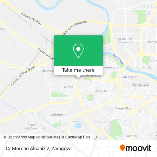 C/ Moreno Alcañiz 2 map