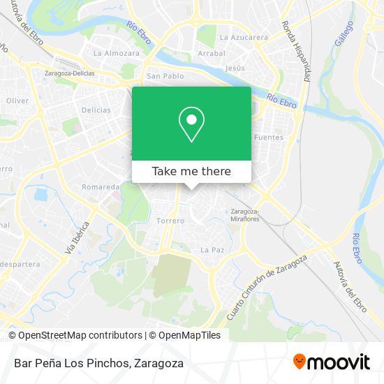 mapa Bar Peña Los Pinchos