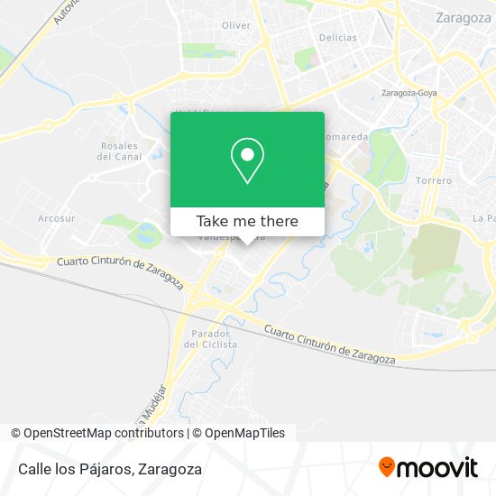 Calle los Pájaros map