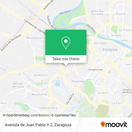 mapa Avenida de Juan Pablo II 2
