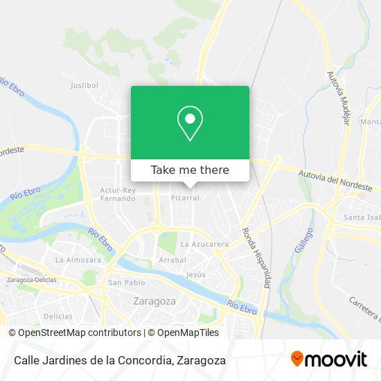 mapa Calle Jardines de la Concordia