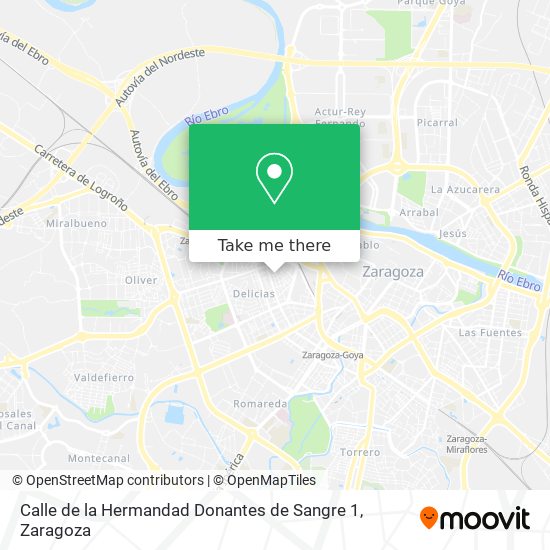 mapa Calle de la Hermandad Donantes de Sangre 1