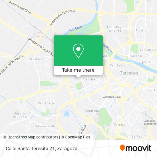 Calle Santa Teresita 21 map