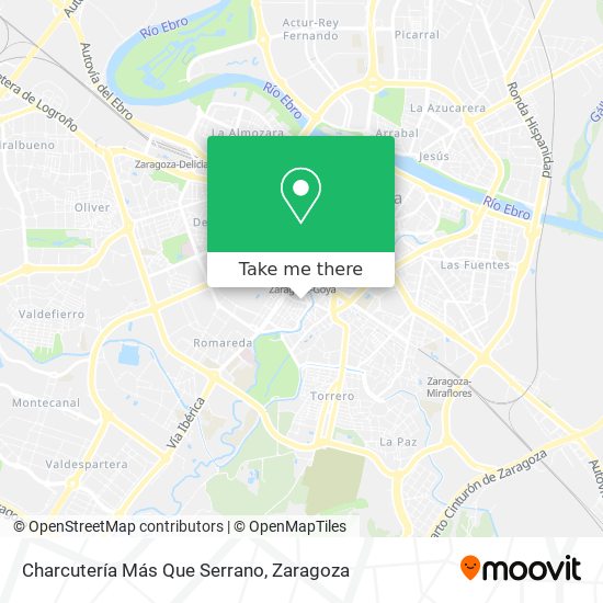Charcutería Más Que Serrano map