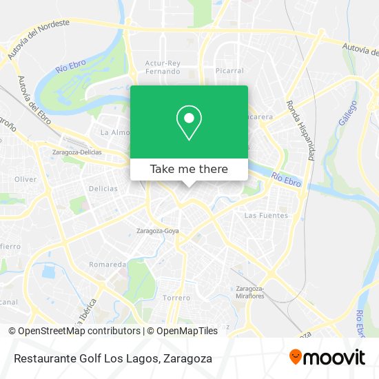 Restaurante Golf Los Lagos map