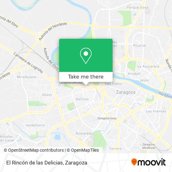 El Rincón de las Delicias map
