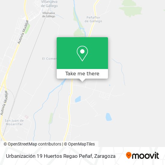 Urbanización 19 Huertos Regao Peñaf map