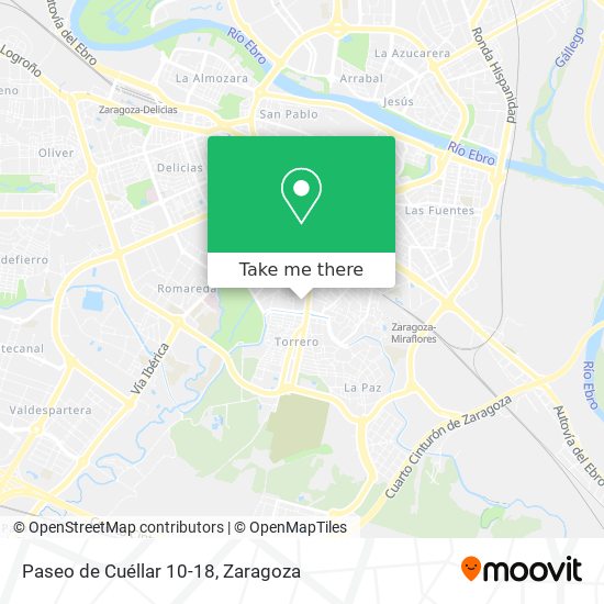 Paseo de Cuéllar 10-18 map