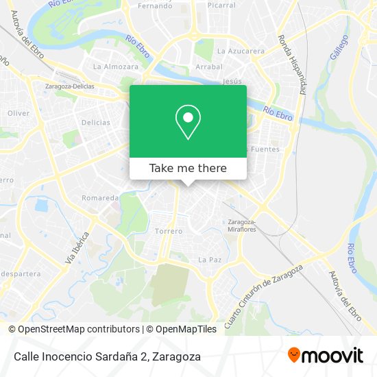 Calle Inocencio Sardaña 2 map