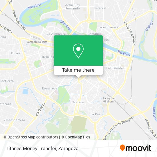 Titanes Money Transfer map