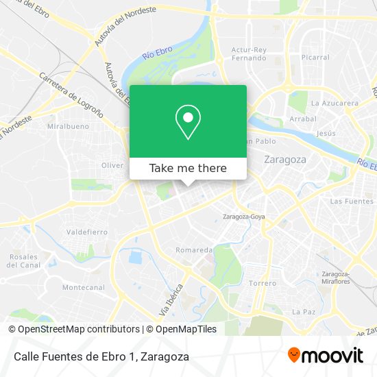 mapa Calle Fuentes de Ebro 1