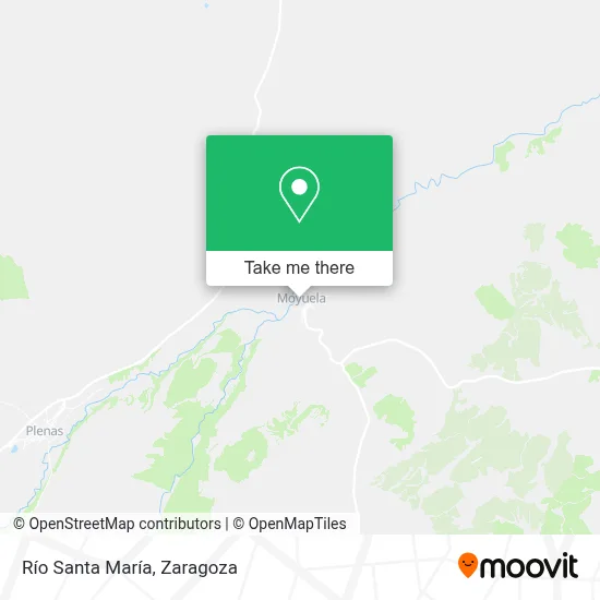 mapa Río Santa María