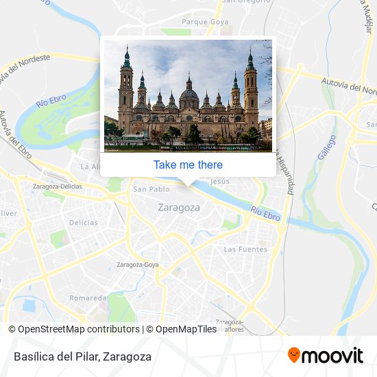 mapa Basílica del Pilar