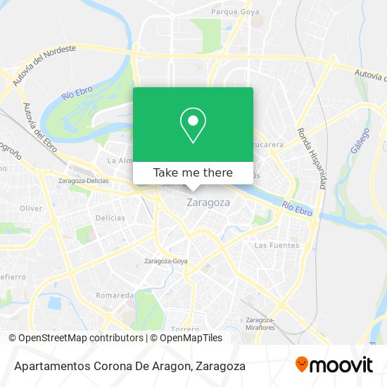 Apartamentos Corona De Aragon map