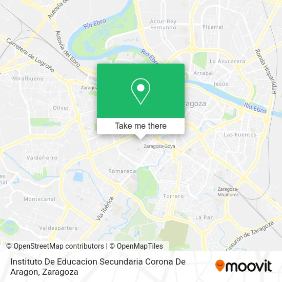 Instituto De Educacion Secundaria Corona De Aragon map