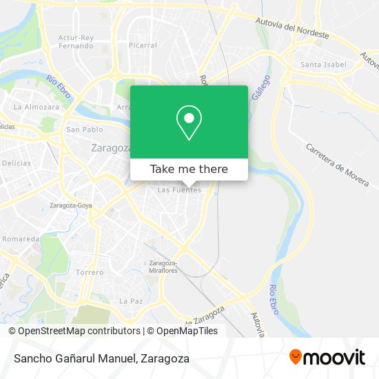 Sancho Gañarul Manuel map