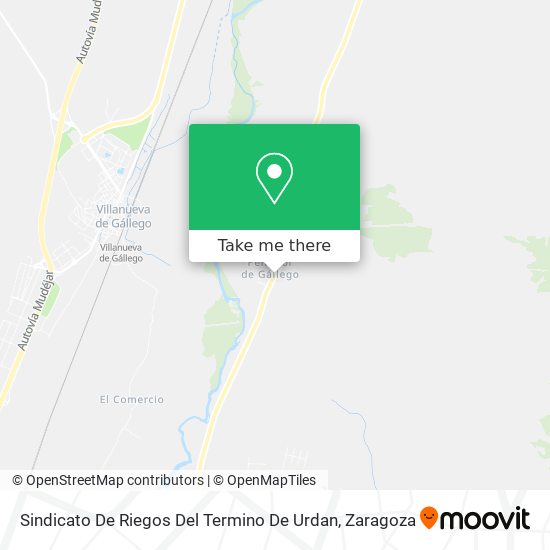 Sindicato De Riegos Del Termino De Urdan map
